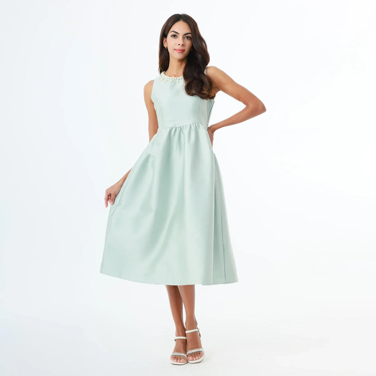 Light Green Evening Dress for Women Image