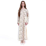 Light Beige Floral Galabia for Women Image