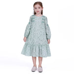 Green Floral Galabia for Girls Image