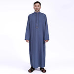 Dark Blue Thoub Arabic Style For Men Image