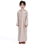 Khaki Embroidery Thoub for Boys Image
