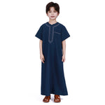 Navy Thoub Arabic Style For Boys Image