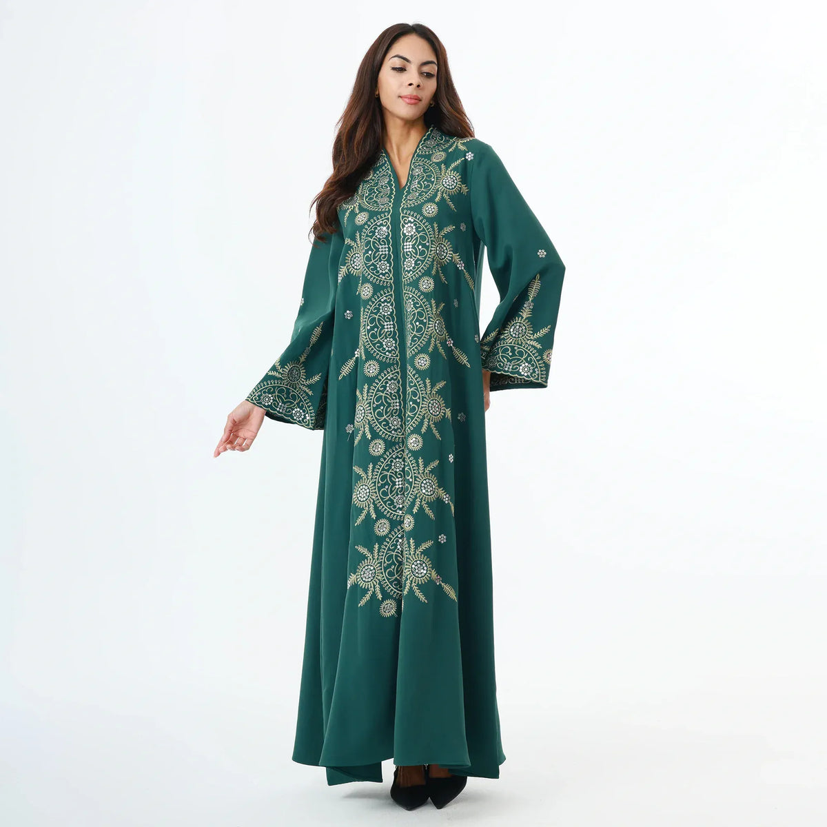 Dark Green Galabia for Women Image