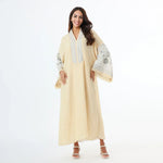 Beige Embroidery Galabia for Women Image