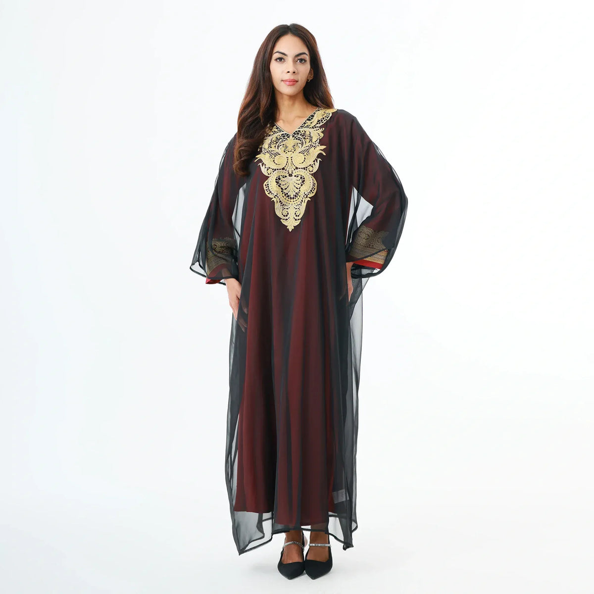 Black Galabia -2Pc for Women Image
