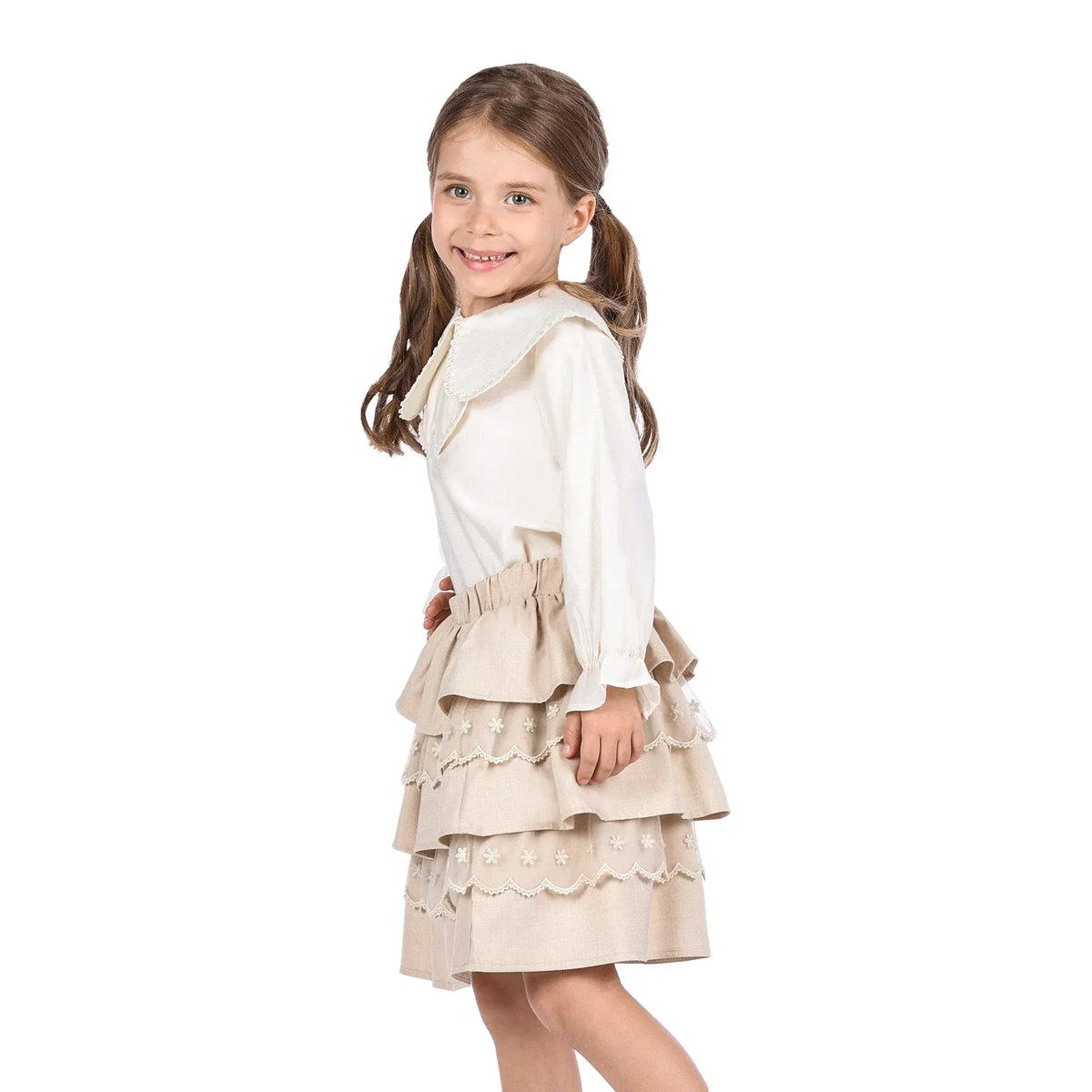 Floral Formal Blouse for Girls Image