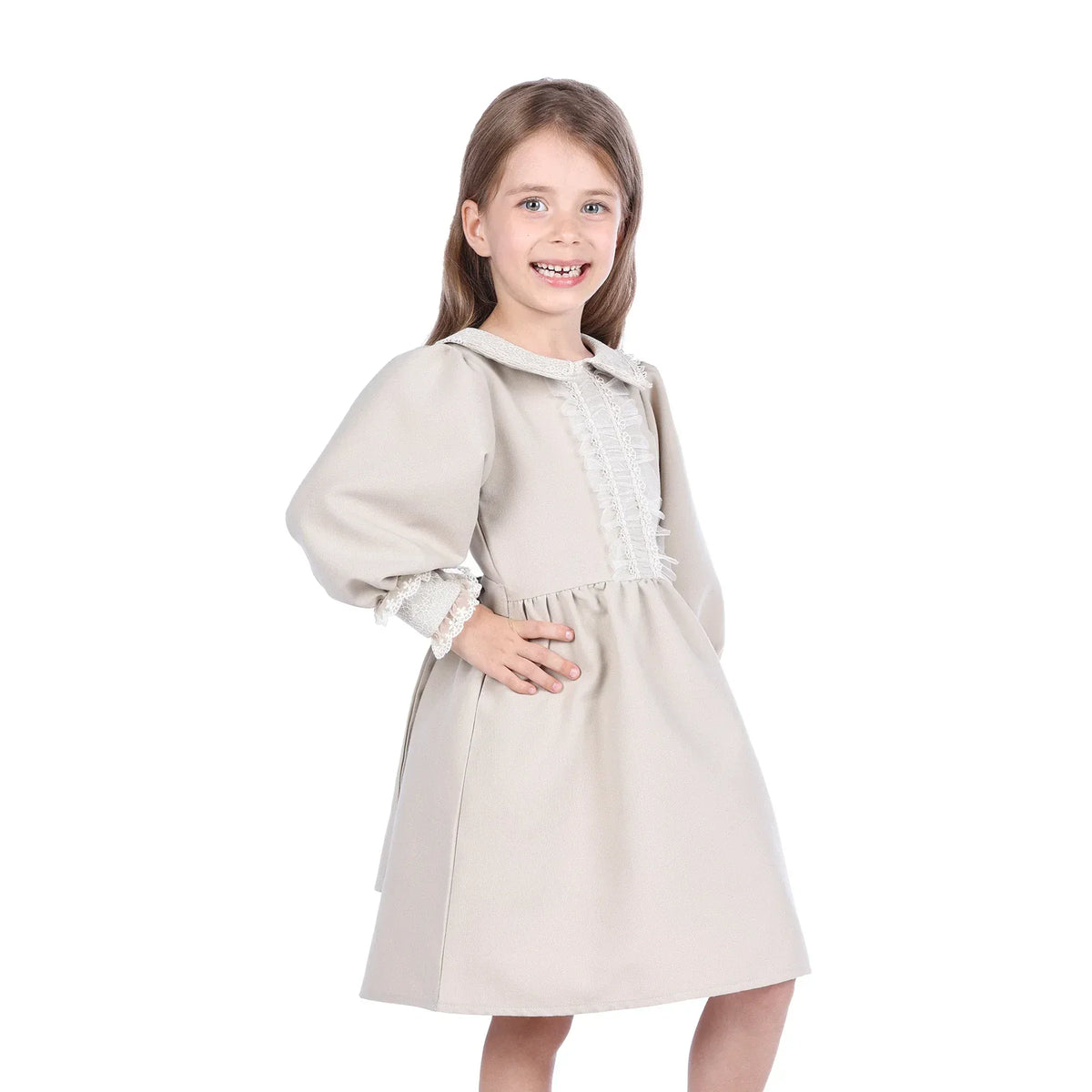 Laced Formal Dress for Girls Image