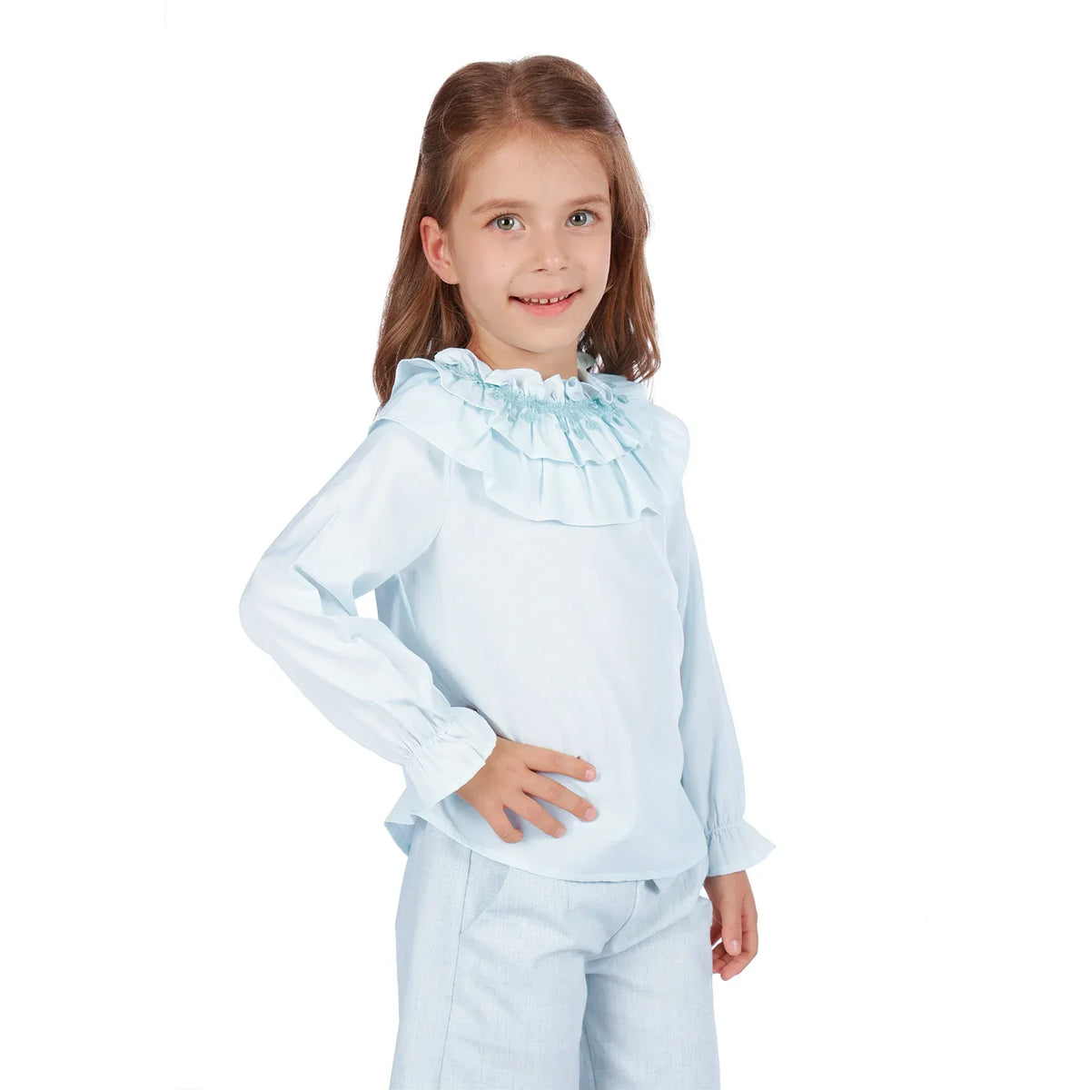 Plain Formal Blouse for Girls Image