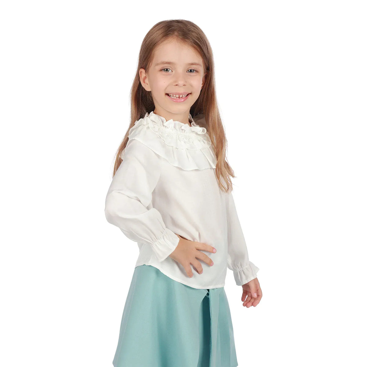 Plain Formal Blouse for Girls Image