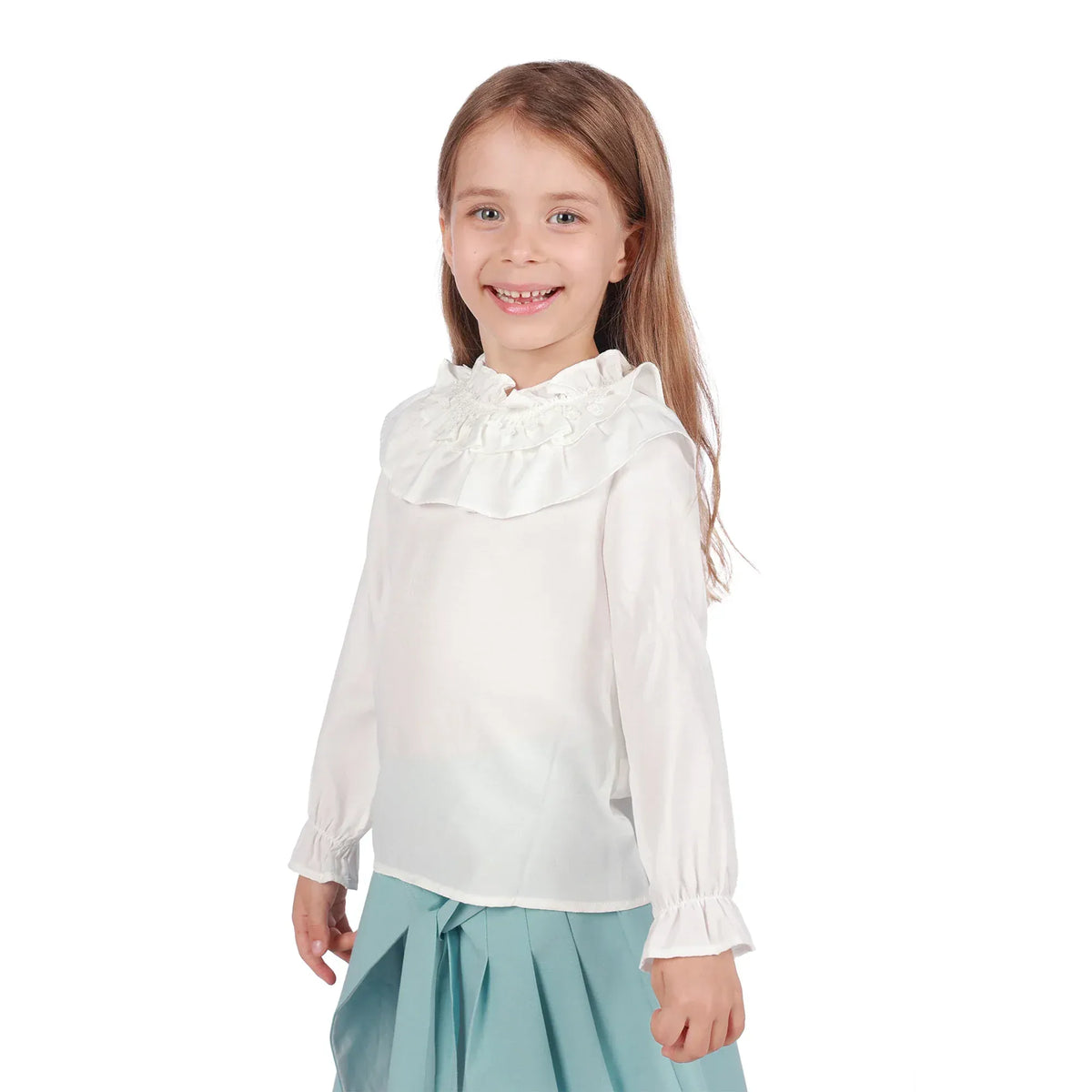 Plain Formal Blouse for Girls Image