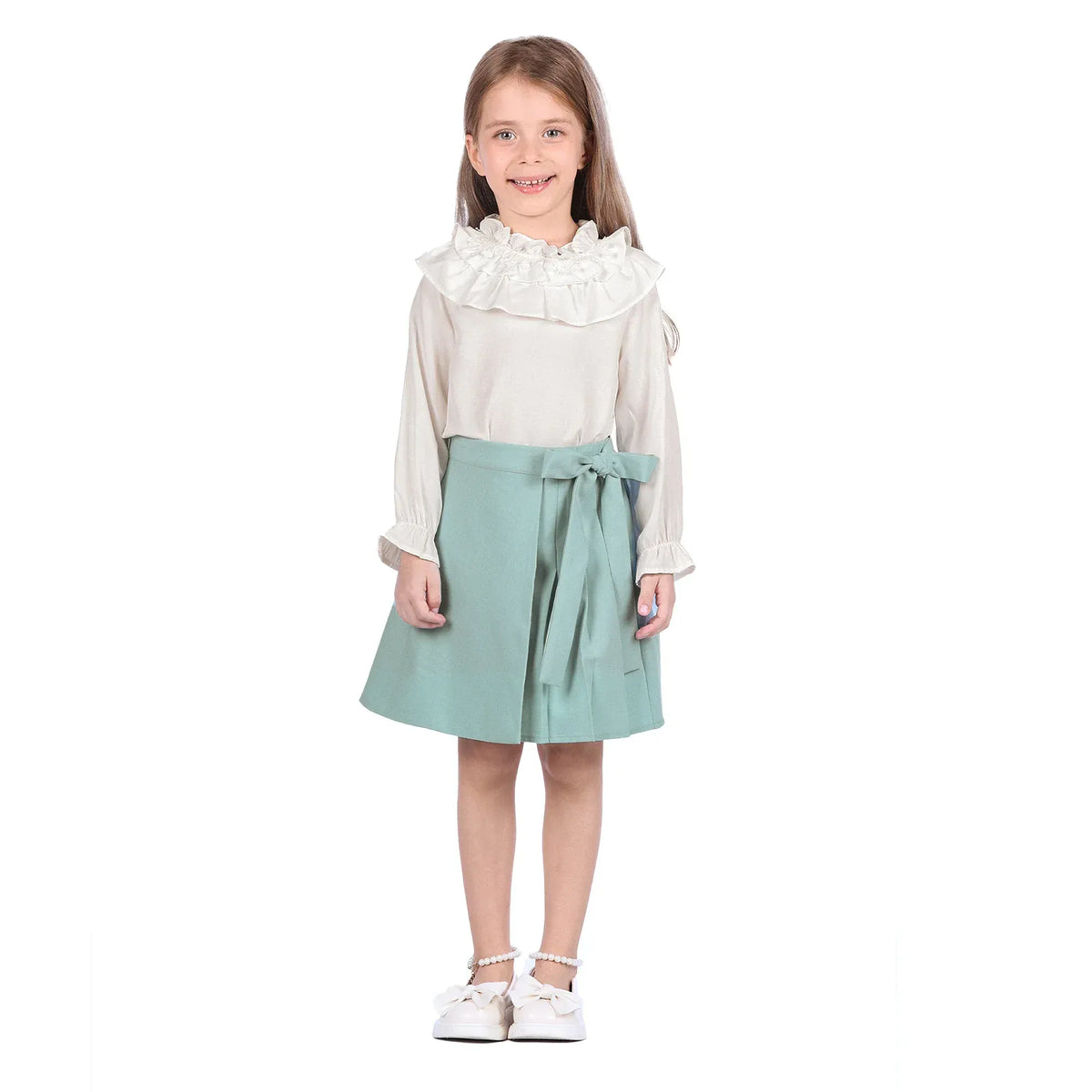 Plain Formal Skirt for Girls Image