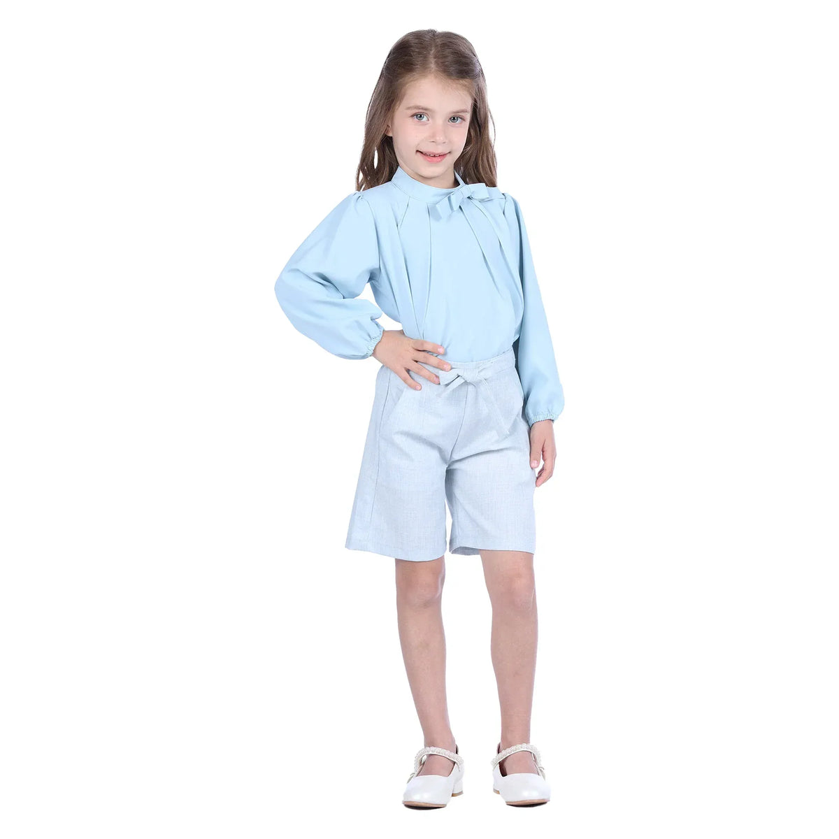 Plain Formal Blouse for Girls Image