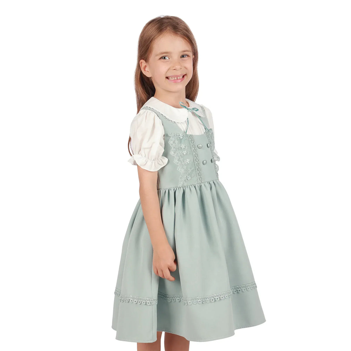 Laced Formal Dress for Girls Image