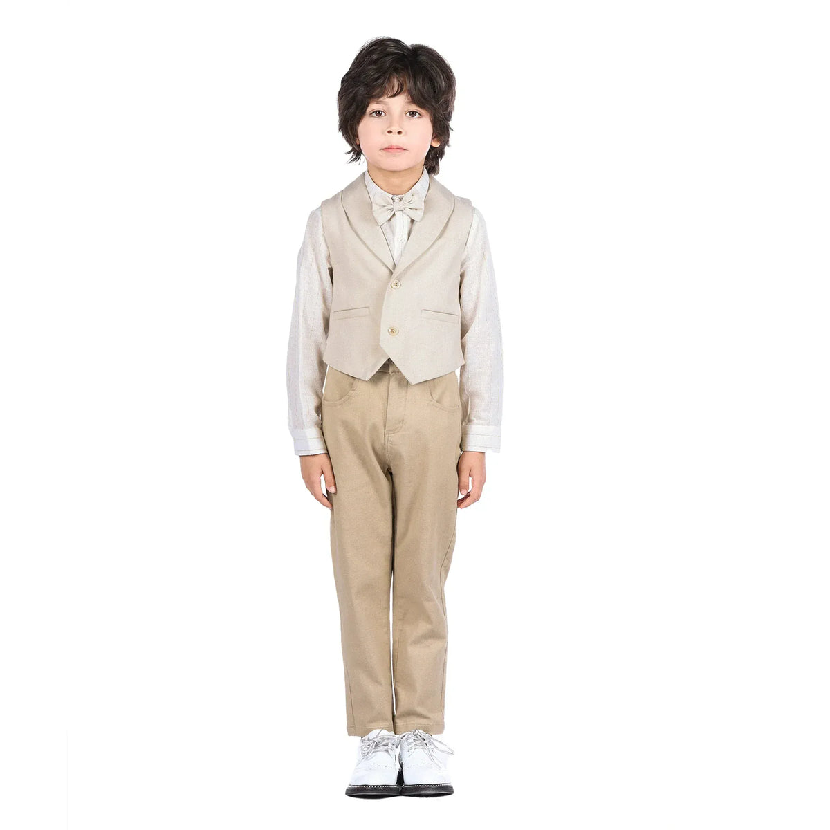 Solid Formal Waistcoat for Boys Image