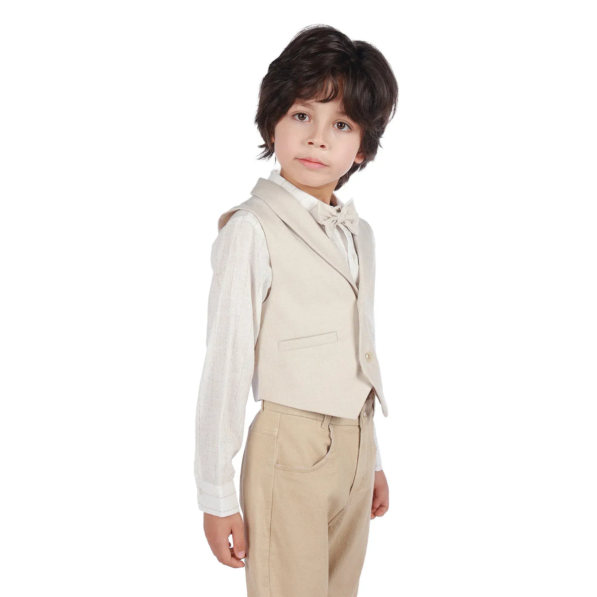 Solid Formal Waistcoat for Boys Image