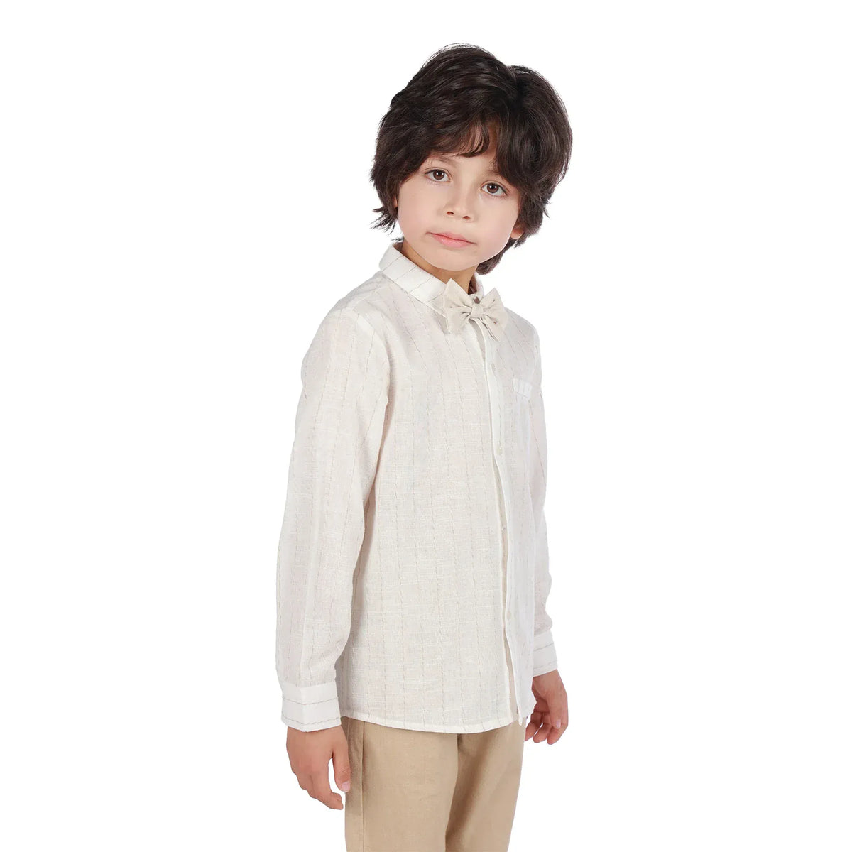 Striped Formal Shirt for Boys Image