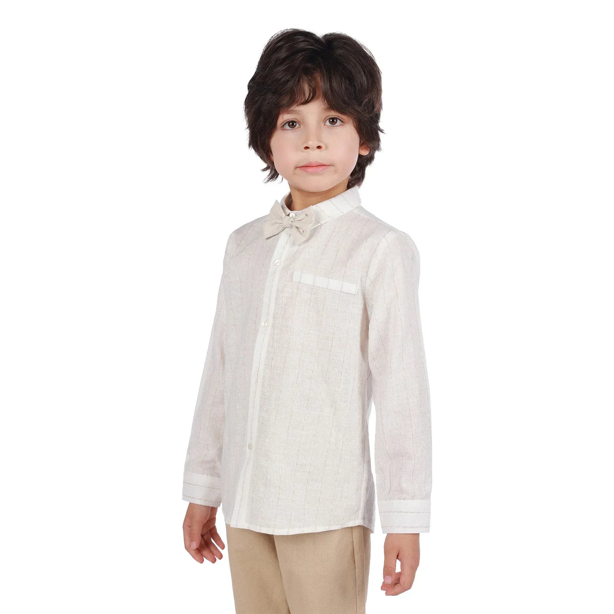 Striped Formal Shirt for Boys Image