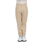 Light Khaki Plain Formal Pants for Boys Image