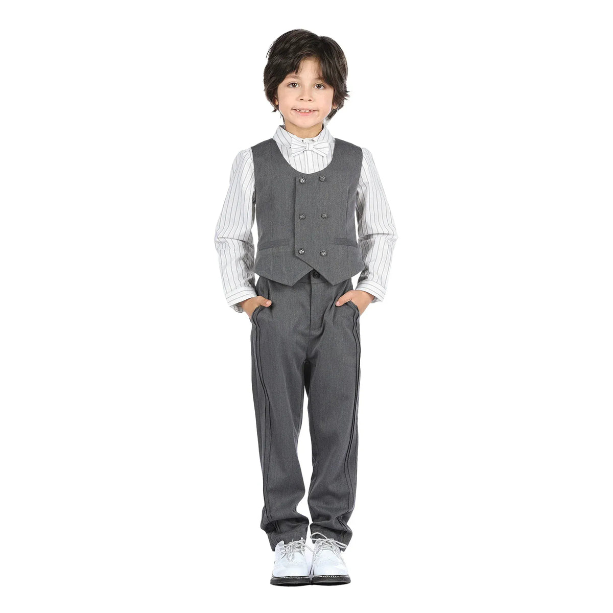 Solid Formal Waistcoat for Boys Image