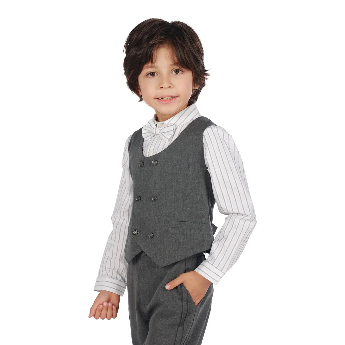 Solid Formal Waistcoat for Boys Image