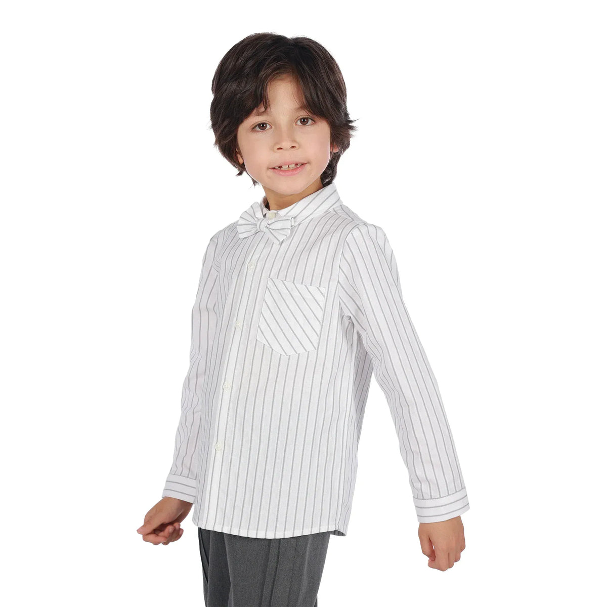 Striped Formal Shirt for Boys Image