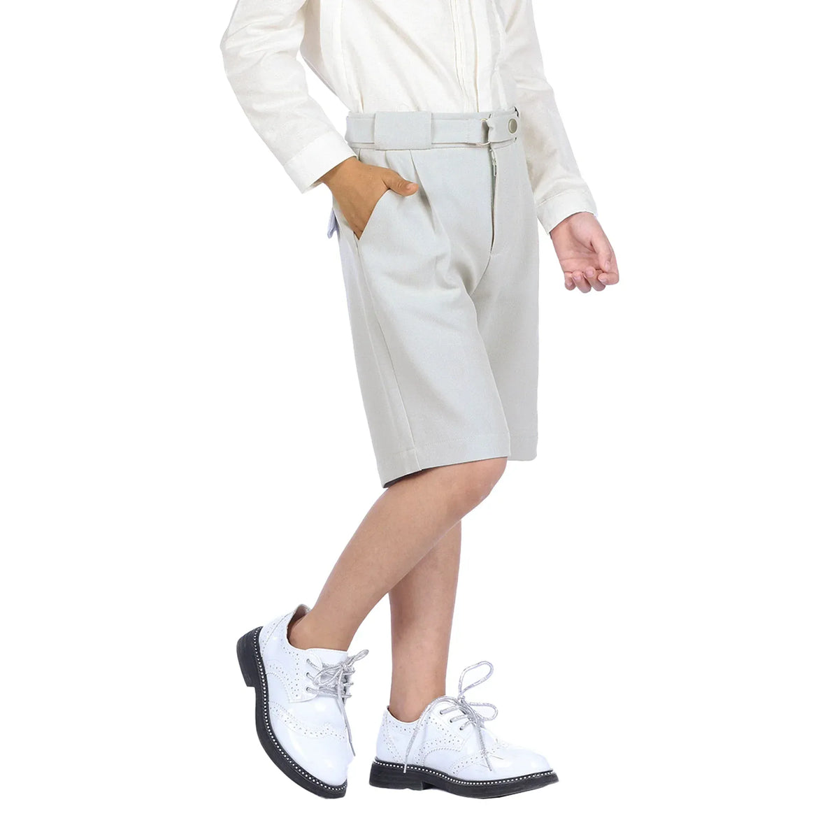 Plain Formal Shorts for Boys Image