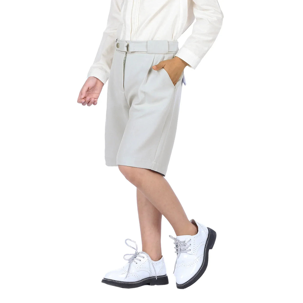 Plain Formal Shorts for Boys Image