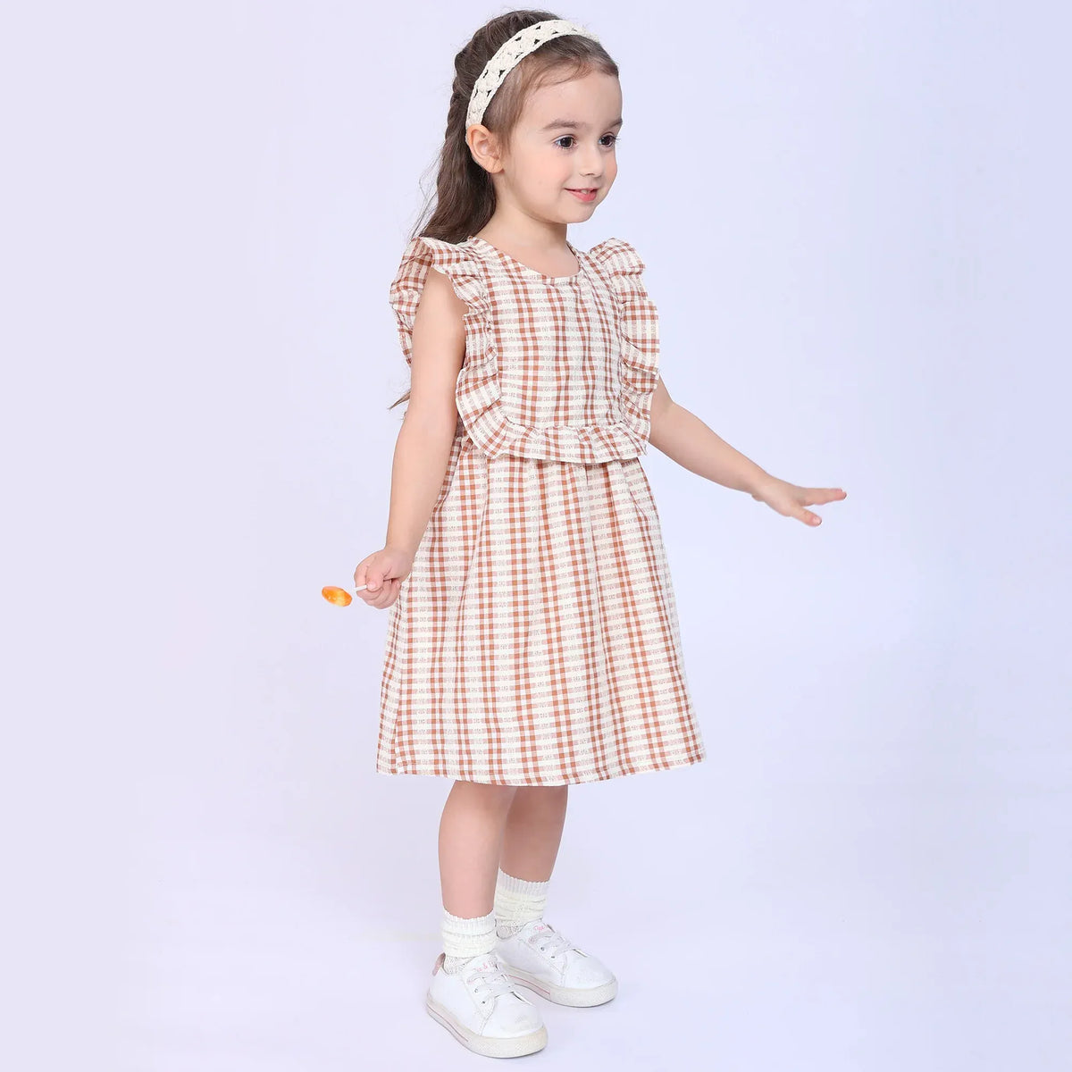 Checked Dress for Baby Girl Image