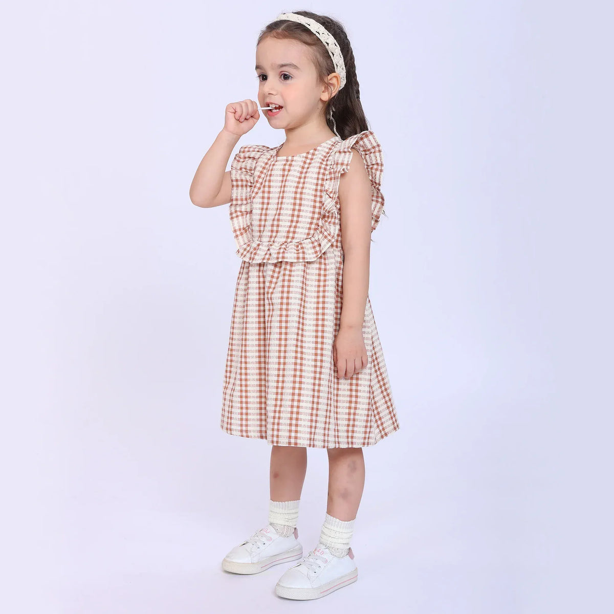 Checked Dress for Baby Girl Image