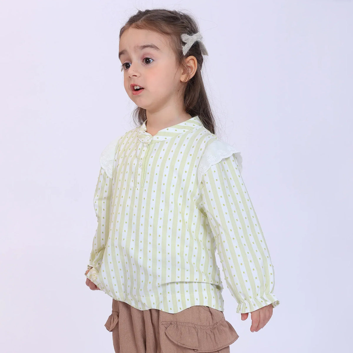 Striped Blouse for Baby Girl Image