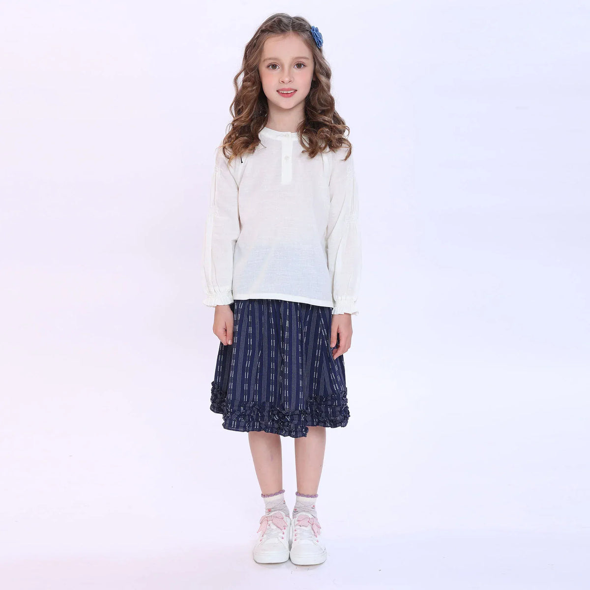 Jacquard Blouse for Girls Image