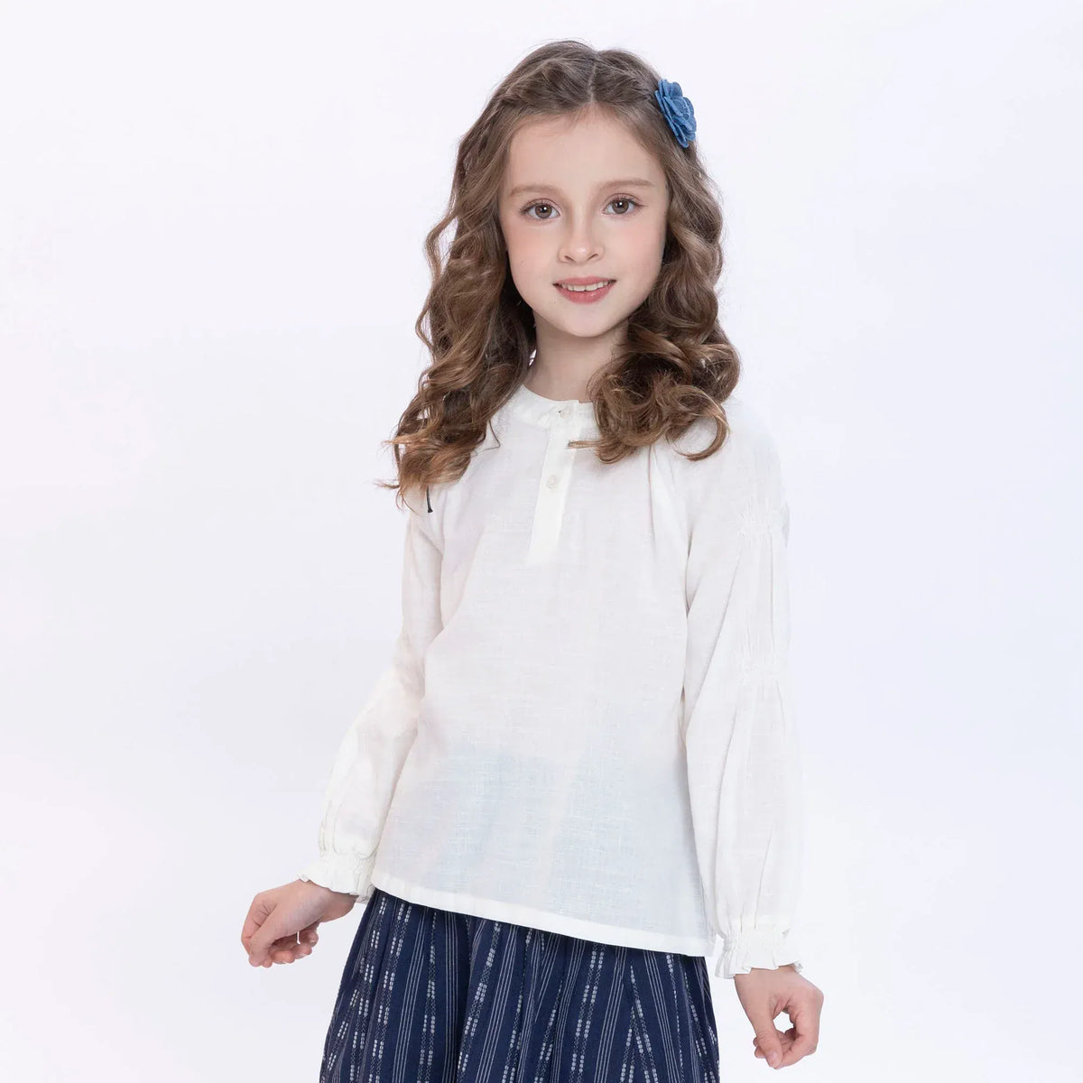 Jacquard Blouse for Girls Image