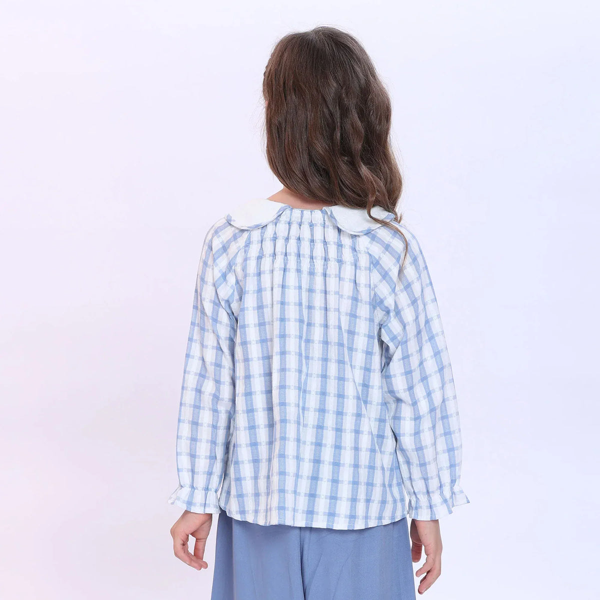 Checked Blouse for Girls Image