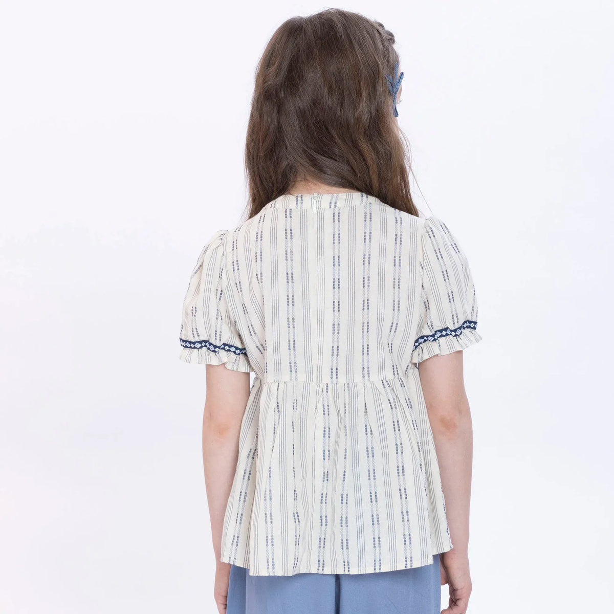 Striped Blouse for Girls Image