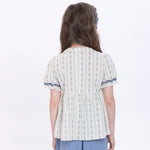 Striped Blouse for Girls Image
