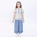 Striped Blouse for Girls Image