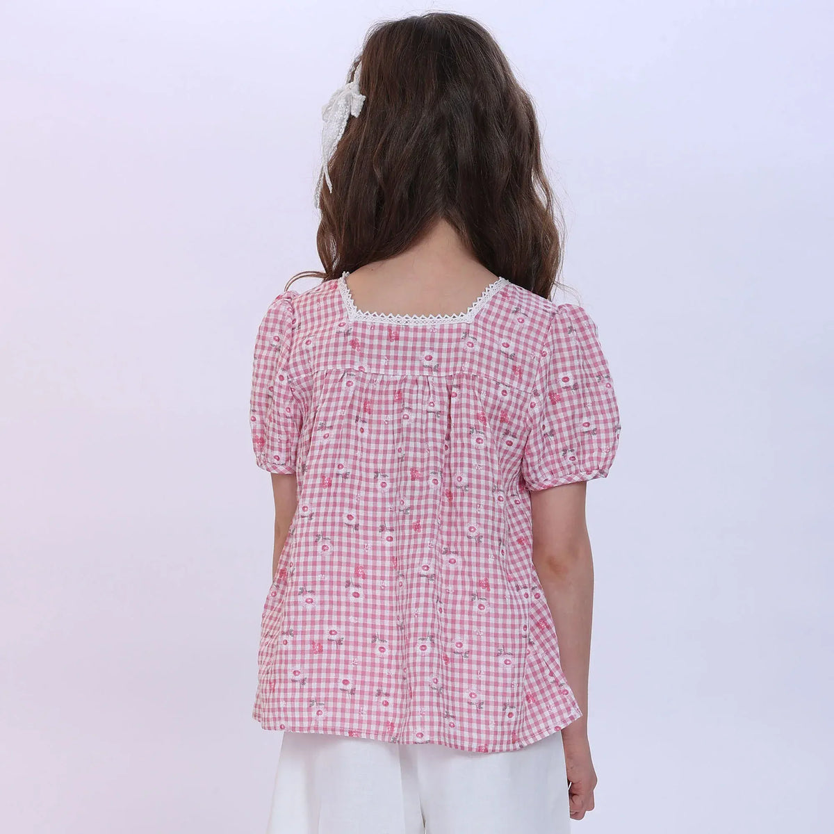 Floral Blouse for Girls Image