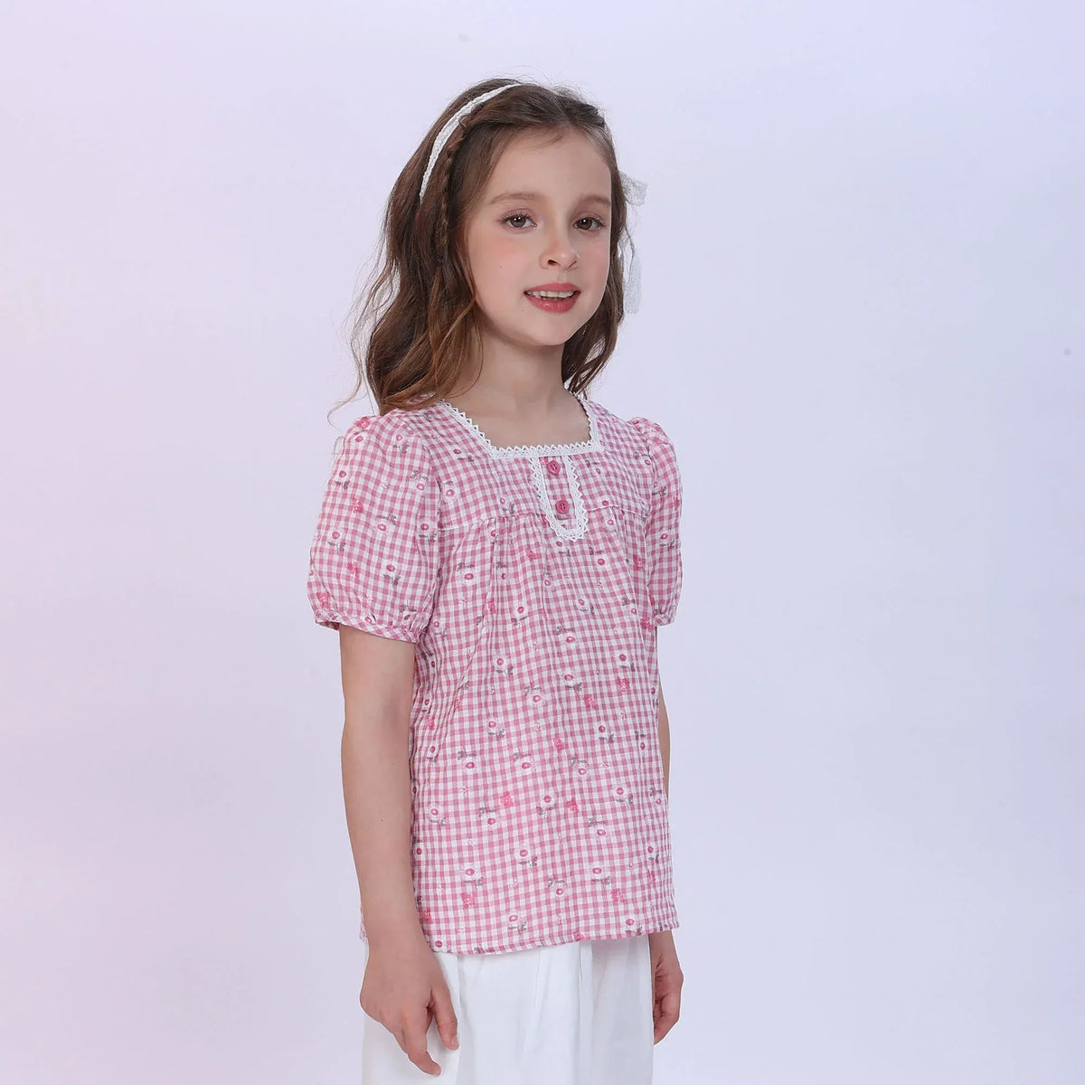 Floral Blouse for Girls Image