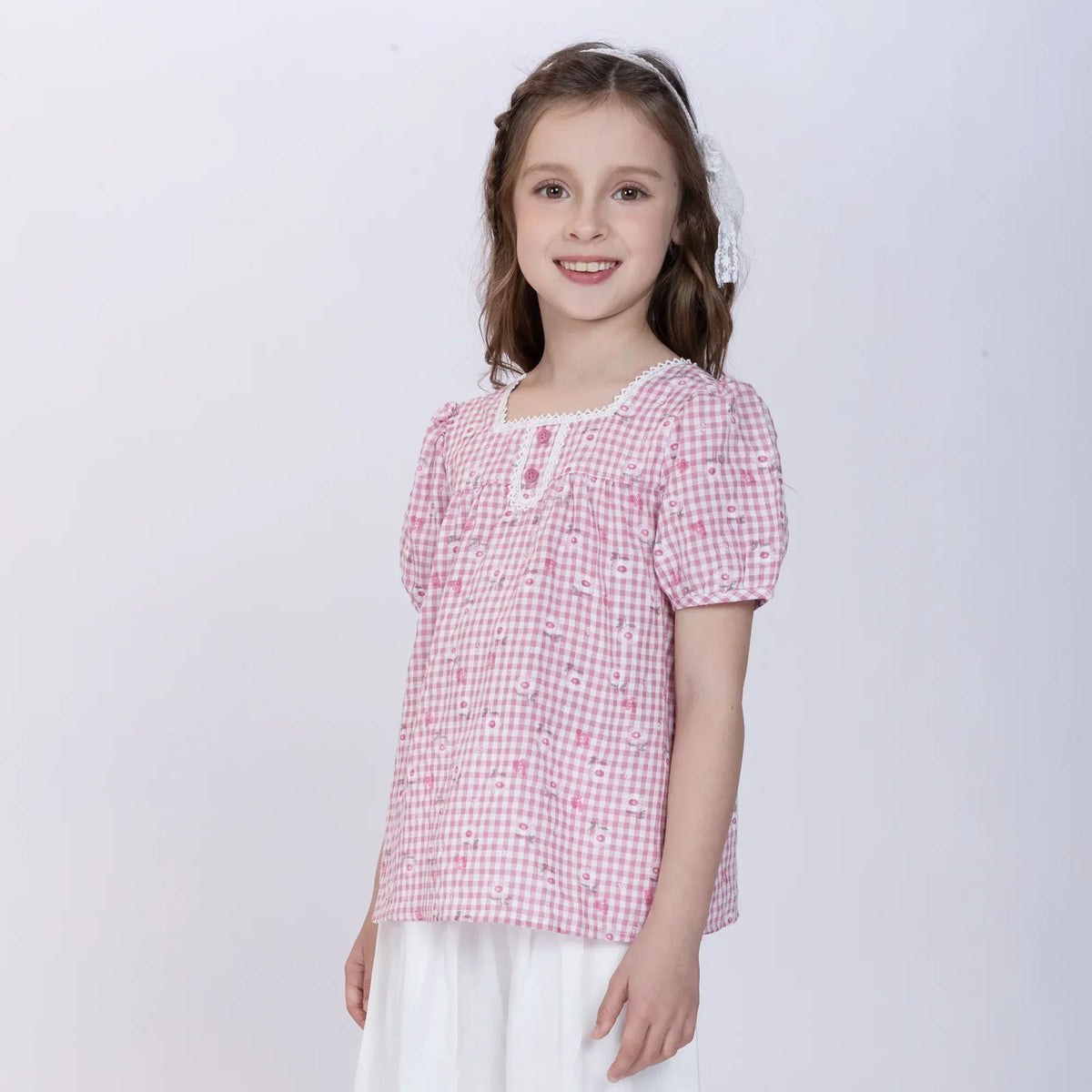 Floral Blouse for Girls Image