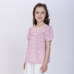 Floral Blouse for Girls Image