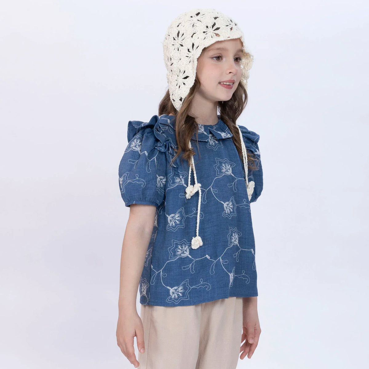 Floral Blouse for Girls Image