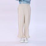 Beige Embroidery Pants for Girls Image