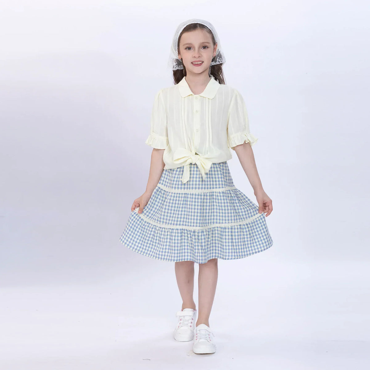 Jacquard Shirt for Girls Image