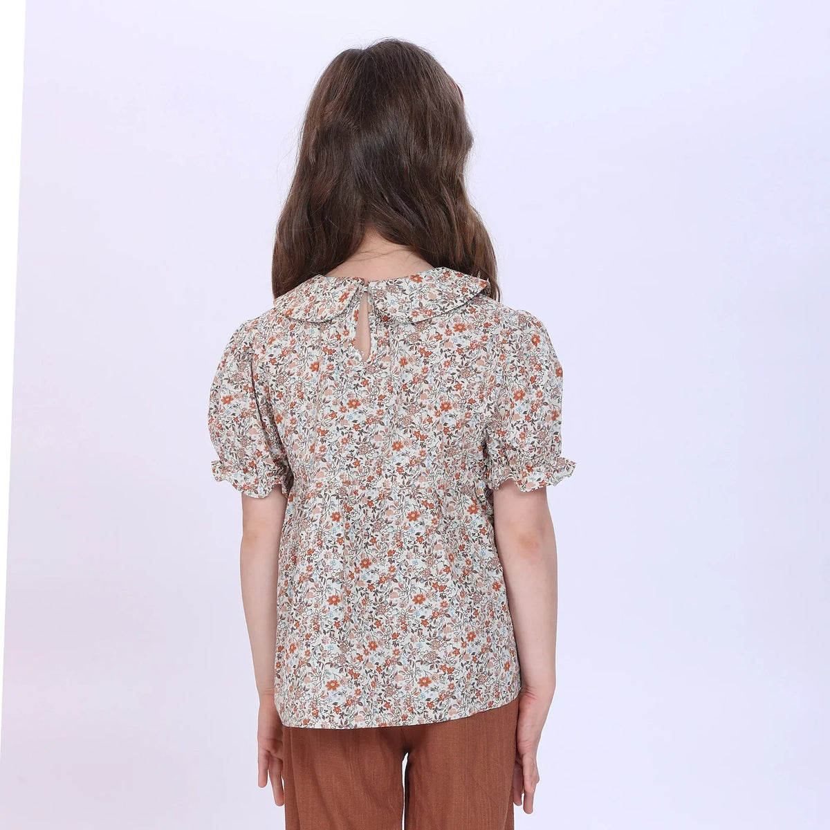 Floral Blouse for Girls Image