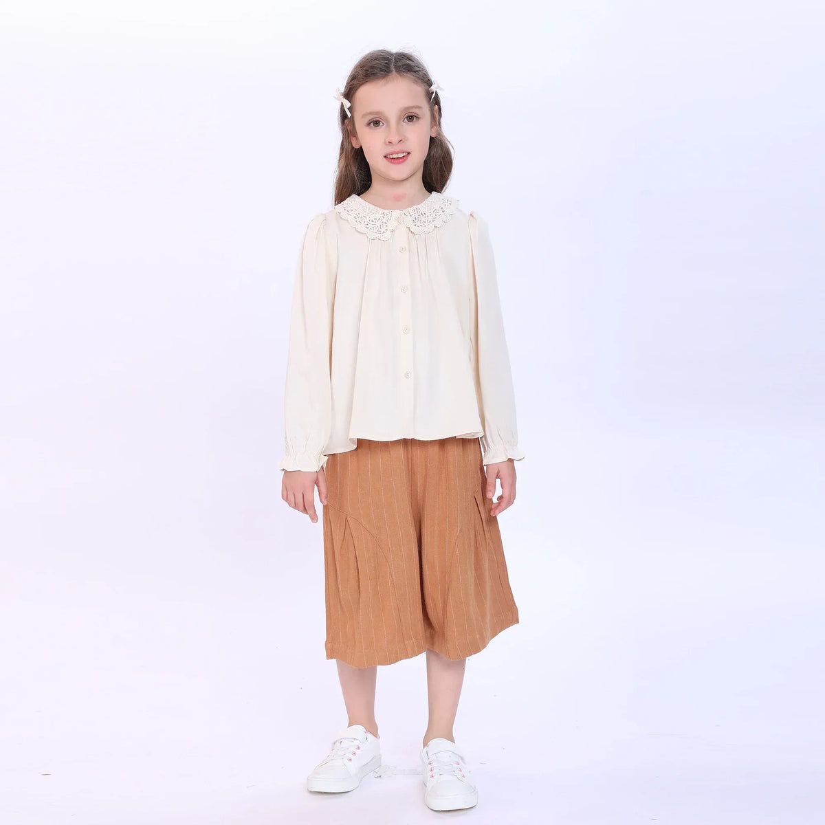 Striped Shorts for Girls Image