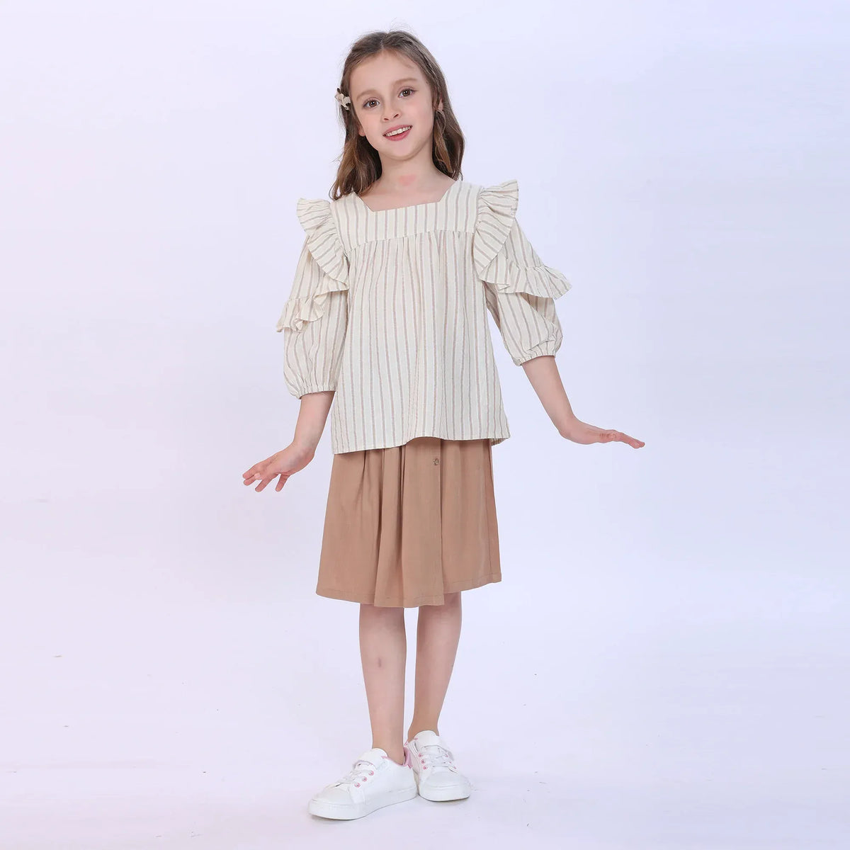 Striped Blouse for Girls Image