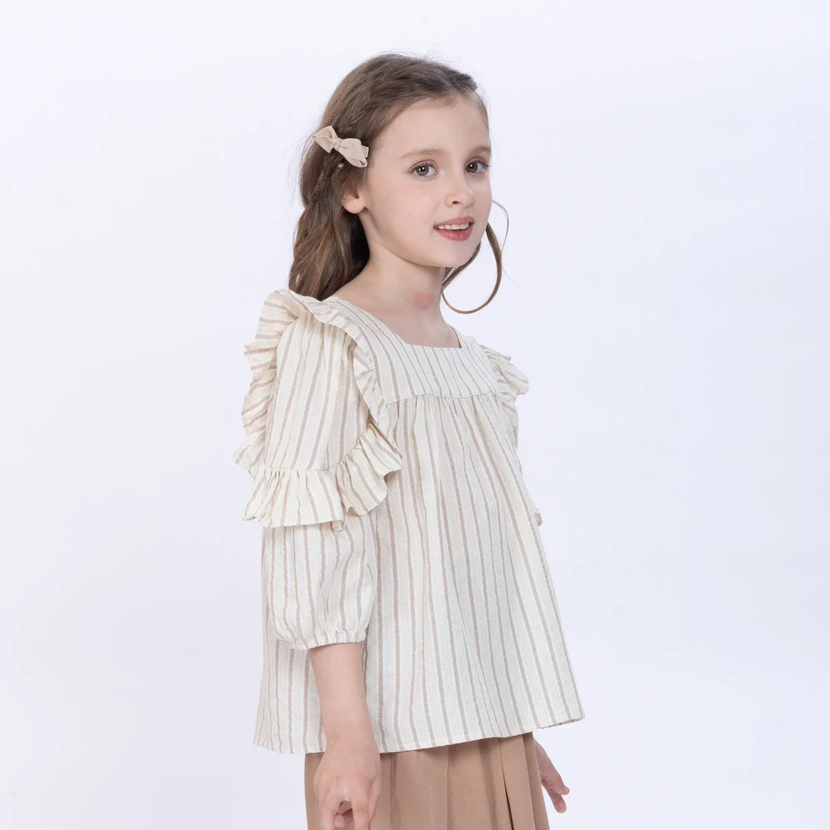 Striped Blouse for Girls Image