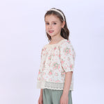 Floral Blouse for Girls Image