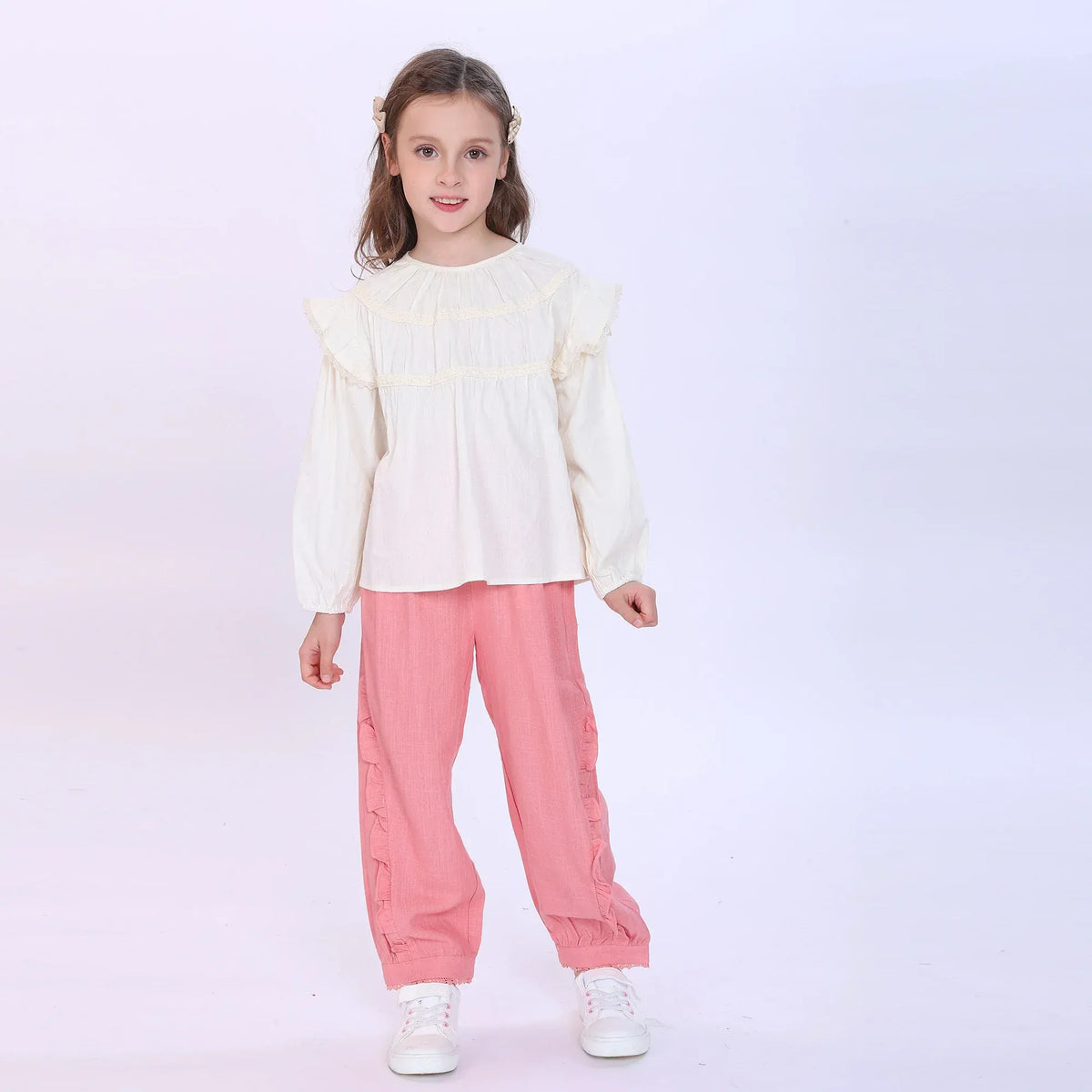 Jacquard Blouse for Girls Image