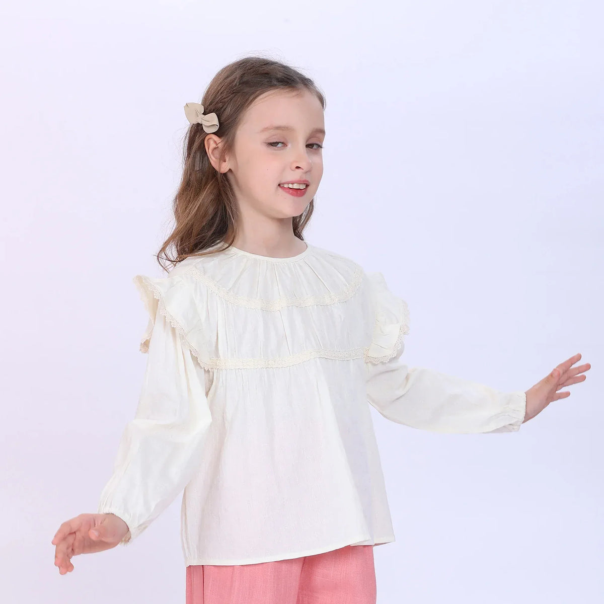 Jacquard Blouse for Girls Image